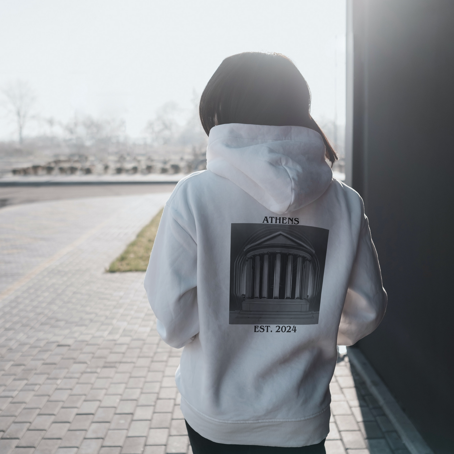 white-hoodie-parthenon-back